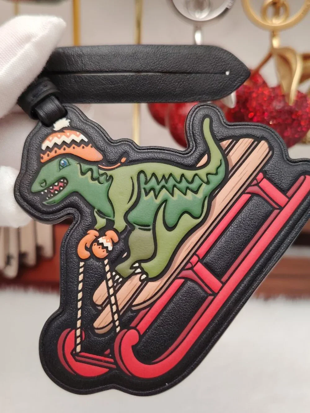 COACH REXY ON SNOW SLED BAG CHARM CF090